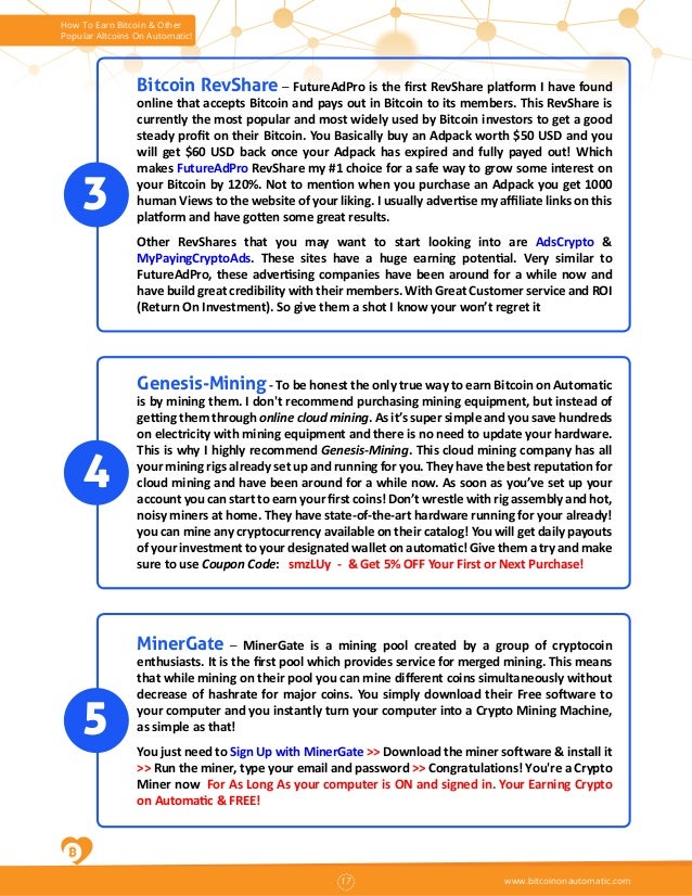 How To Earn Bitcoin Fast Free And On Automatic Volume 2 - 